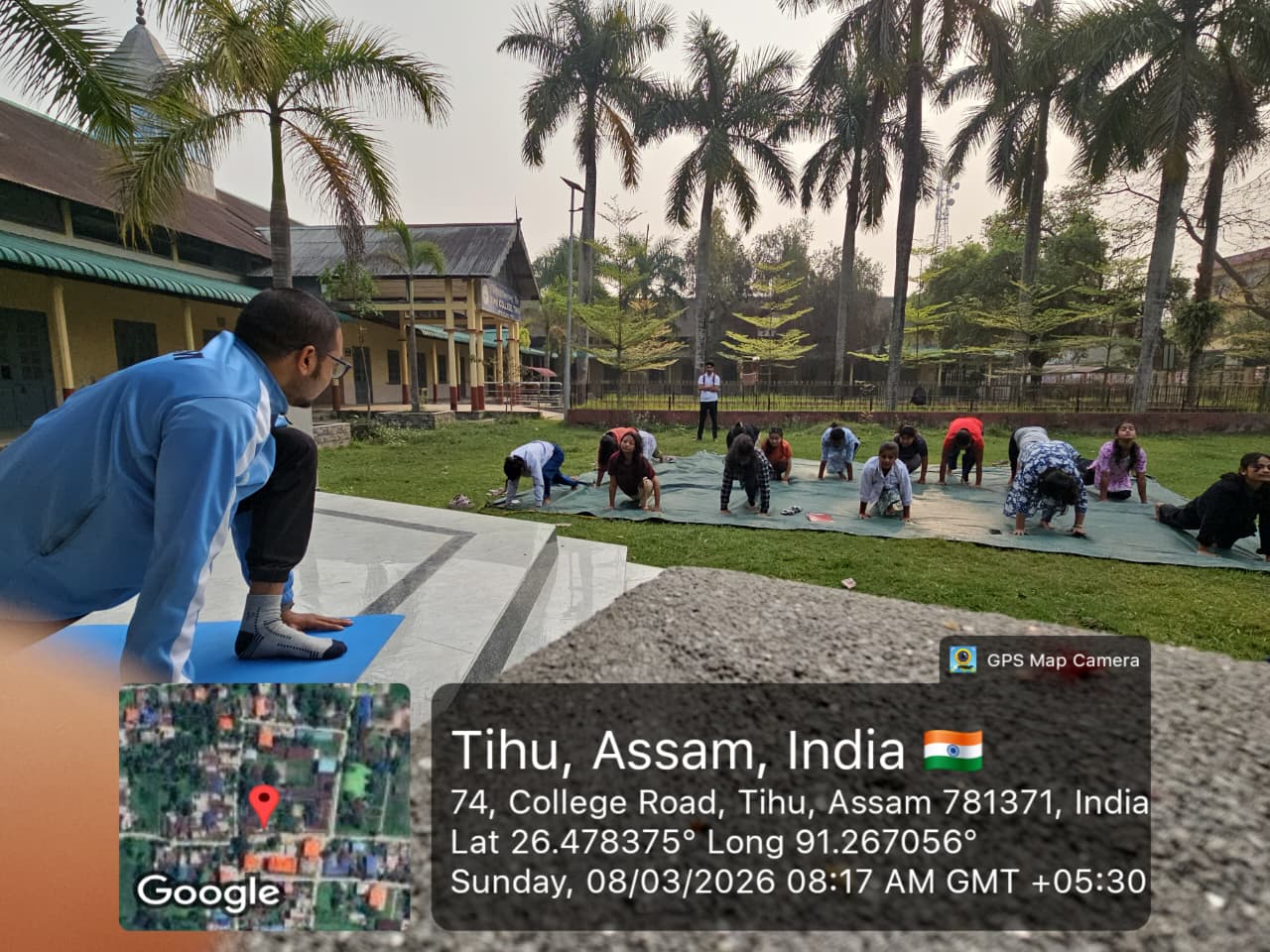 A 3- Day Yoga Workshop for girls has been organise